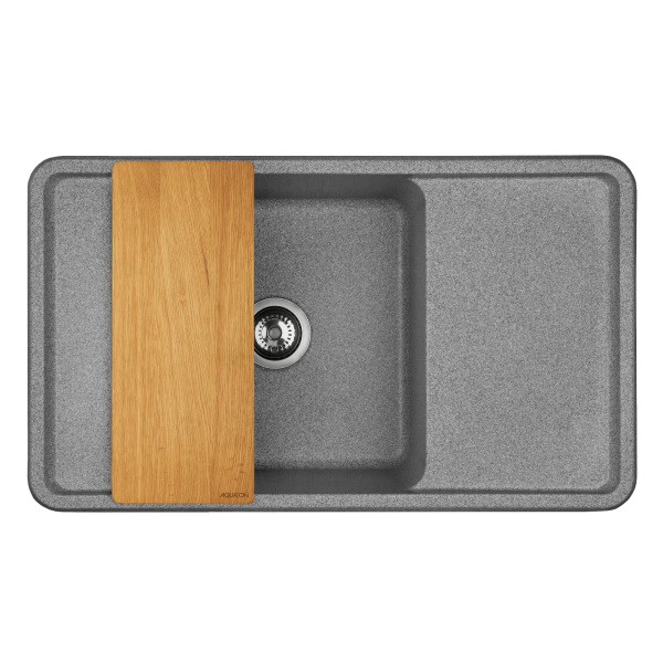 Кухонная мойка Aquaton Беллис 87 1A724832BS230 серый