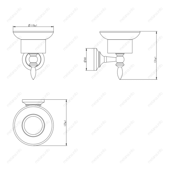 Мыльница  Melana MLN-820010-1