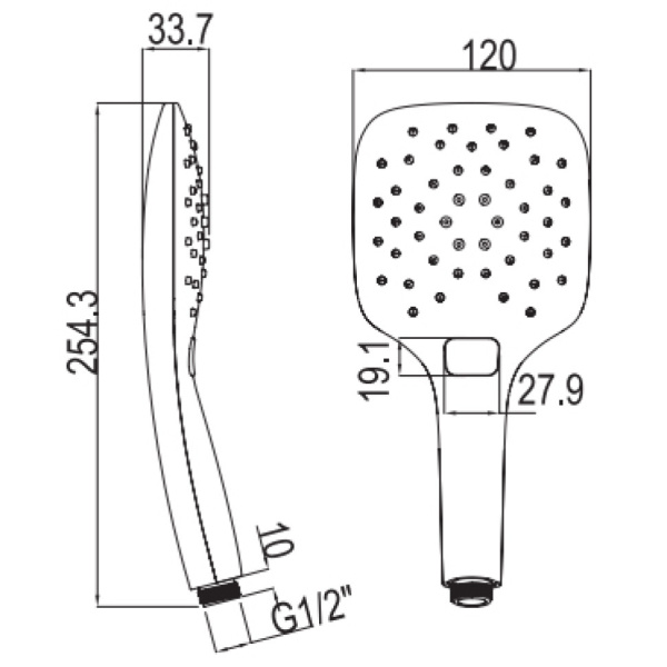 Душевая лейка Ravak 958.00 X07P348 Душевая лейка Ravak 958.00 X07P348