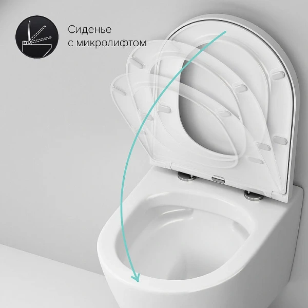 Комплект унитаза с инсталляцией Am.Pm Sense FlashClean IS90201.741701 с сиденьем микролифт, кнопка белый глянец