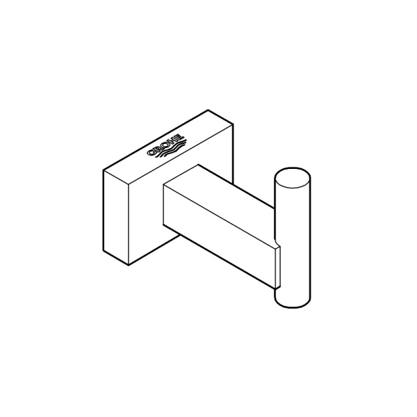 Крючок для банного халата GROHE Essentials Cube 40511 000 (40511000) хром  Крючок для банного халата GROHE Essentials Cube 40511 000 (40511000) хром