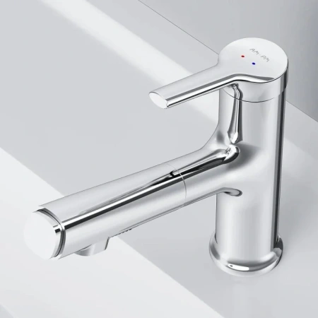 Смеситель для раковины с вытяжным изливом Am.Pm X-Joy F85B02900 хром