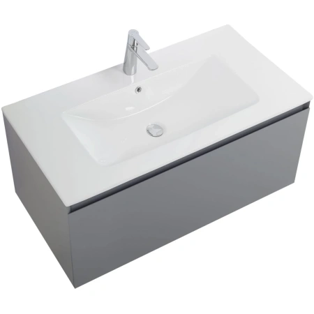 Тумба без раковины Art&Max Latina AM-Latina-1000-1C-SO-GM серый матовый