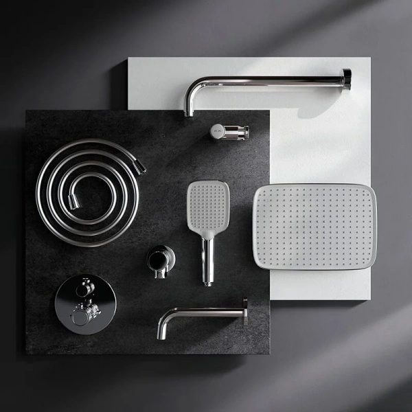 Душевой комплект термостатический с изливом Am.Pm X-Joy FT85A3RH40 хром