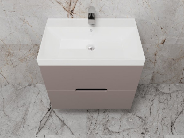 Тумба без раковины подвесная 70 см Style Line Матис ЛС-00002297 тауп матовый