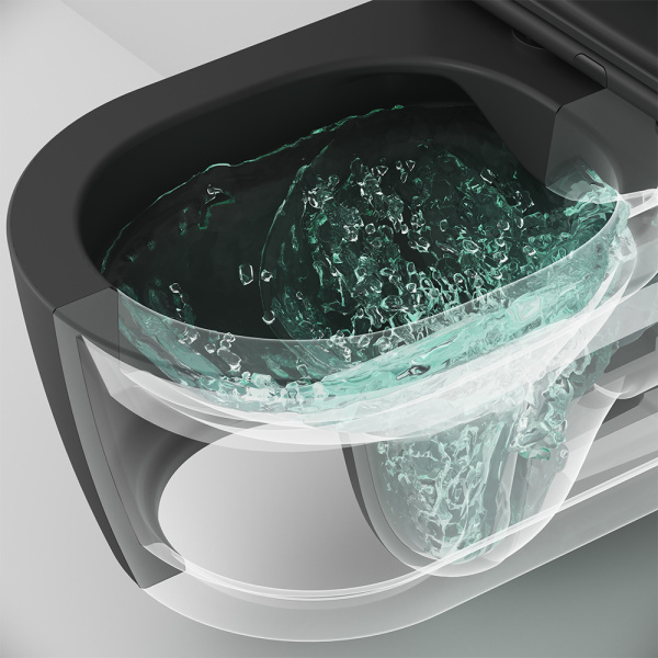 Унитаз подвесной безободковый AM.PM Func C8F1701MBSC с крышкой