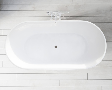 Ванна из литьевого мрамора Marmo Bagno Палермо 168х80 MB-PL170-80