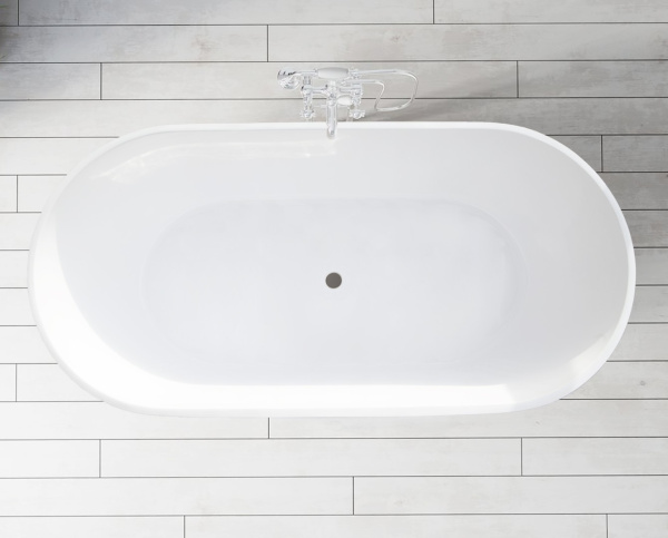 Ванна из литьевого мрамора Marmo Bagno Палермо 168х80 MB-PL170-80