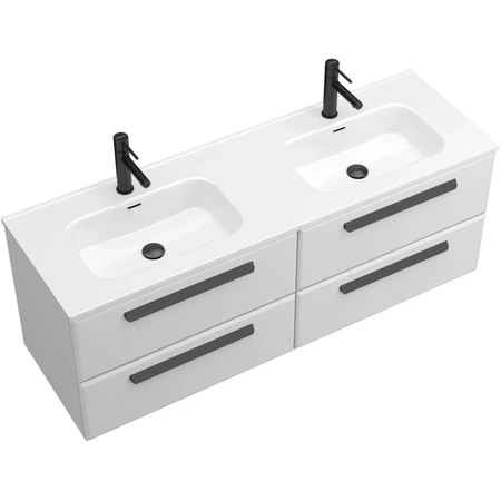 Тумба под раковину Cezares ECO-CER-N-1400-4C-SO-2-BL Bianco Lucido без ручек