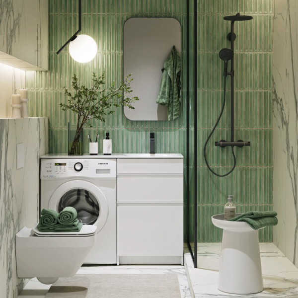 Тумба под стиральную машину Aqwella Duet 115 DU01052N