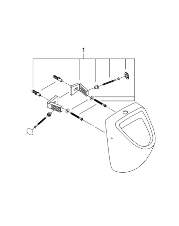 Писсуар подвесной Grohe Bau Ceramic 39439 000 (39439000)