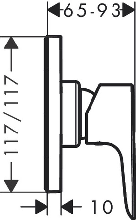 Смеситель для душа HANSGROHE TALIS E 71764000