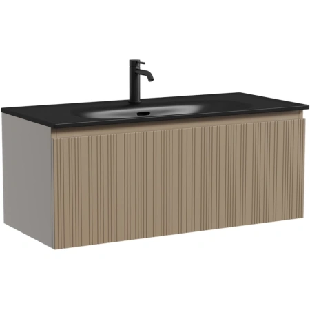 Тумба без раковины подвесная Sancos Code CD100GB серо-бежевый матовый