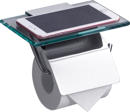 Держатель туалетной бумаги с полкой RUSH Edge ED77131