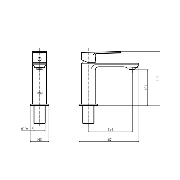 Смеситель для раковины FASHUN A1083-33
