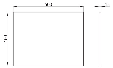 Столешница BelBagno PIETRA-600-HPL-PT Stone