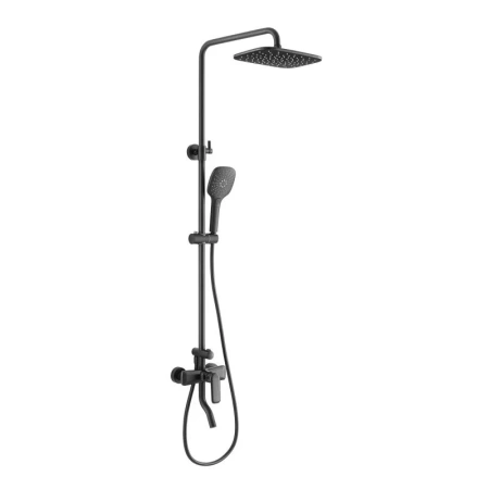 Душевая система с изливом Arrow AG3311BC черный