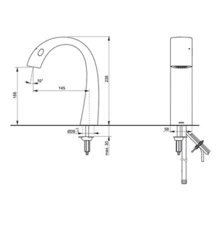 Излив Тото TLP01701R