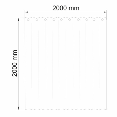 Штора для ванны WasserKRAFT Aland (200х200) SC-85104