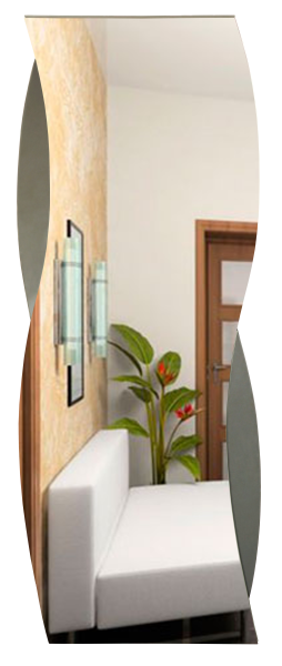 Зеркало (46x120) Continent Шанель В159