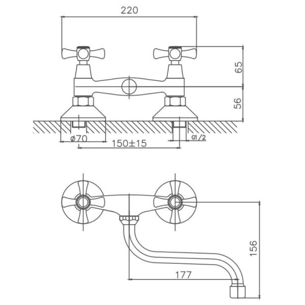 Смеситель для кухни Cron CN4642 Смеситель для кухни Cron CN4642