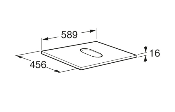 Столешница под раковину Roca The Gap 60 белый глянец A857418806 Столешница под раковину Roca The Gap 60 белый глянец A857418806