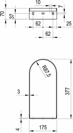 Кронштейн для раковины Ravak Yard 400 X01781