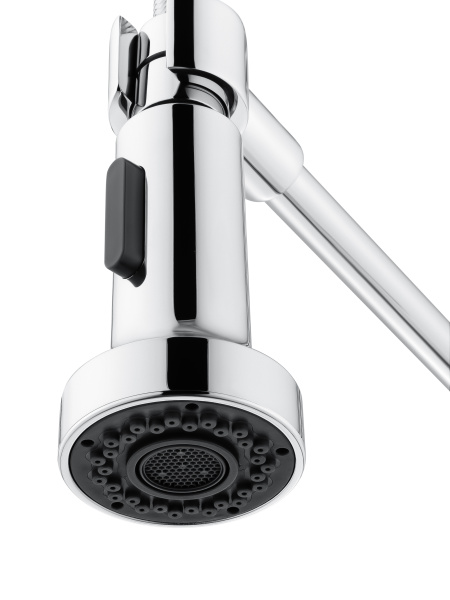 Смеситель для кухни высокий с выдвижным изливом WONZON & WOGHAND хром WW-422903-CR