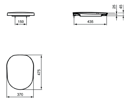 Крышка-сиденье Ideal Standard  Tonic K706101