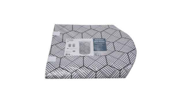 Корзина для белья FIXSEN SMART STYLE на завязках белая FX-1033B