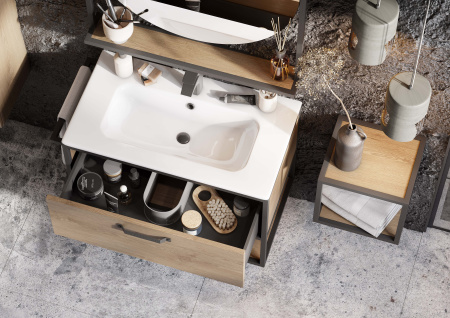 Тумба под раковину Aquaton Лофт Фабрик 80 1A242401LTDY0