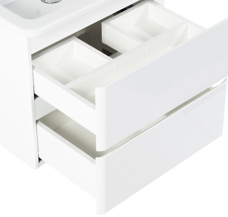 База под раковину BelBagno 60 ALBANO-CER-600-2C-SO-BL подвесная Bianco Lucido