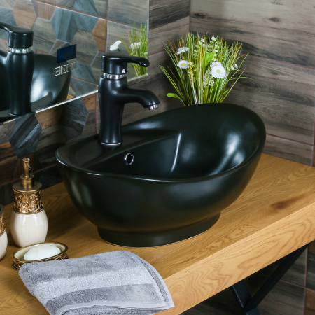 Раковина накладная (60х39) Melana 7167MB-805