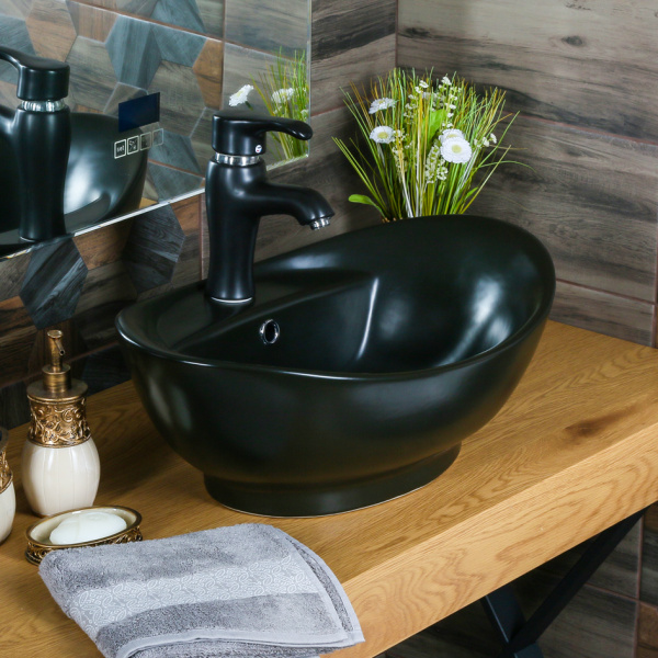 Раковина накладная (60х39) Melana 7167MB-805