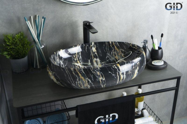 Раковина накладная (60х41) Gid Mnc163