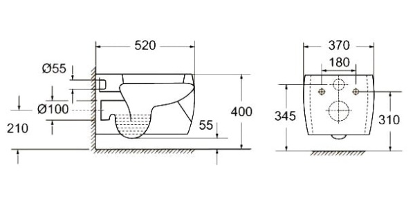 Унитаз подвесной BelBagno Formica BB1030CH
