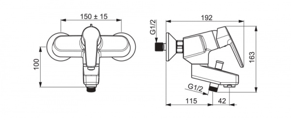 Панель смесителя для ванны Oras Saga 3972Y Панель смесителя для ванны Oras Saga 3972Y