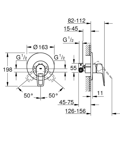 Смеситель для душа Grohe Start Loop 29084 001 (29084001)