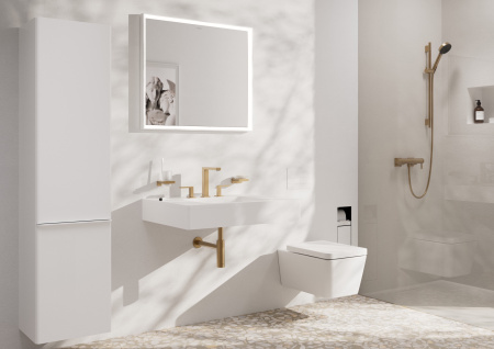 Стакан для зубных щеток Hansgrohe AddStoris 41749140 шлифованная бронза