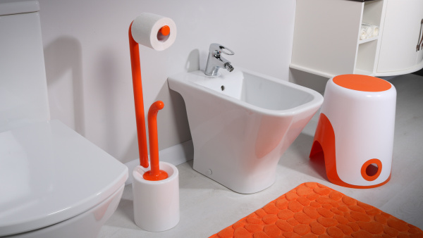 Корзина для белья FIXSEN Wendy 2в1 оранжевая FX-7073-93