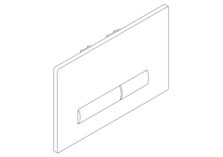 Кнопка смыва BelBagno GENOVA BB021-GV-NERO.M, черный матовый Tocco Morbido