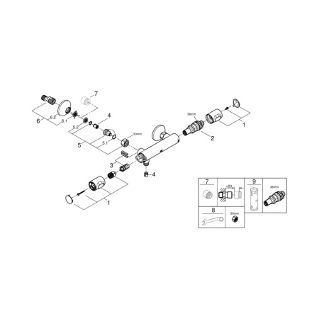 Термостат для душа Grohe Grohtherm 500 83083 095 (83083095)