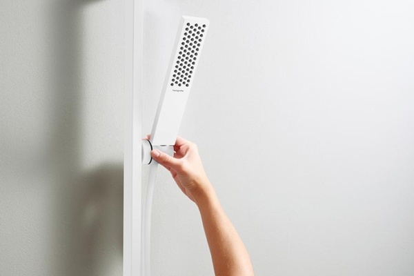 Душевая штанга 650 мм со шлангом Hansgrohe Unica E Puro 24404700 белый матовый