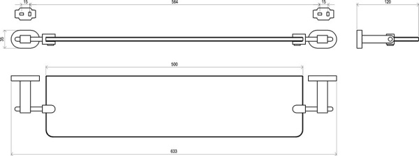 Полка Ravak Chrome CR 500 X07P195