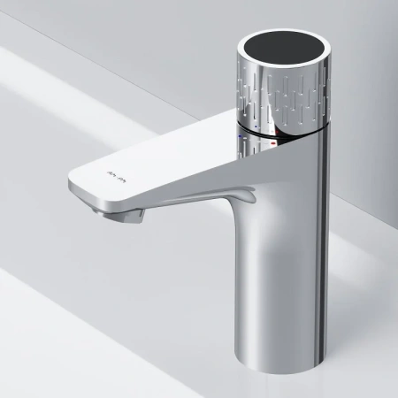 Смеситель для раковины с индикацией температуры Am.Pm Gem F90A02400 хром
