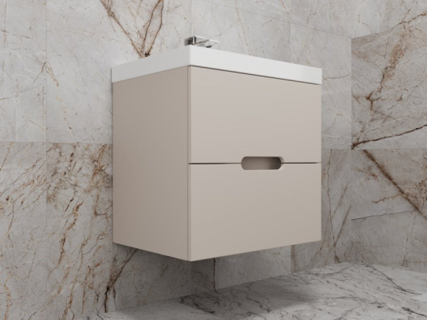 Тумба без раковины подвесная 60 см Style Line Матис ЛС-00002310 кремовый матовый