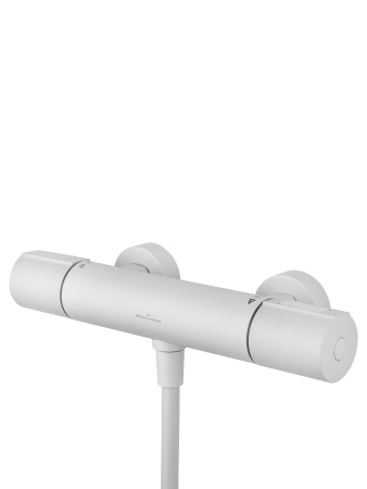 Смеситель для душа с термостатом WONZON & WOGHAND INN 2, белый матовый WW-A2006-A-MW