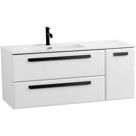 Тумба под раковину Cezares ECO-CER-N-1200-2C-1A-SO-BL-L Bianco Lucido без ручек