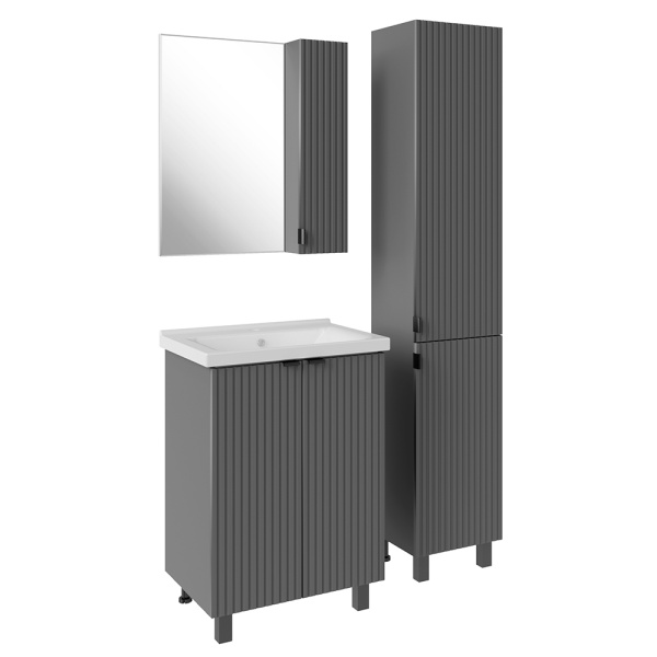 Зеркальный шкаф (64х71)   ASB-Mebel  Дора 60 9963