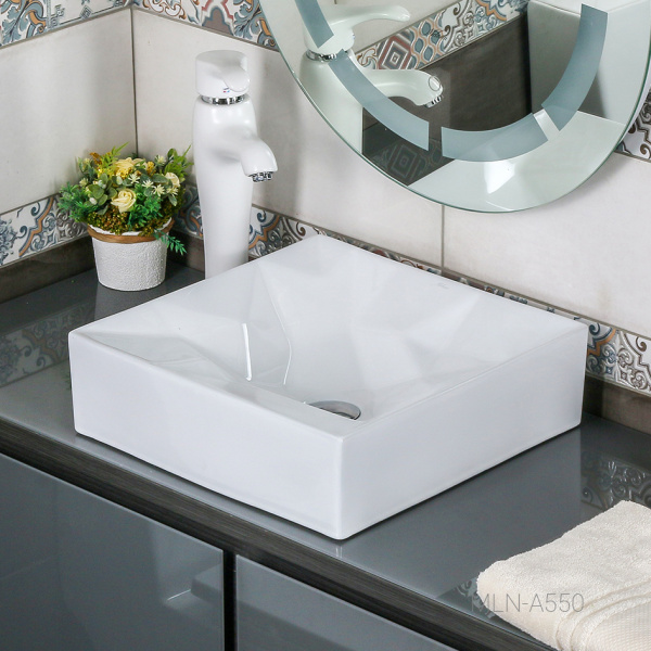 Раковина накладная (40х40) Melana A550-805